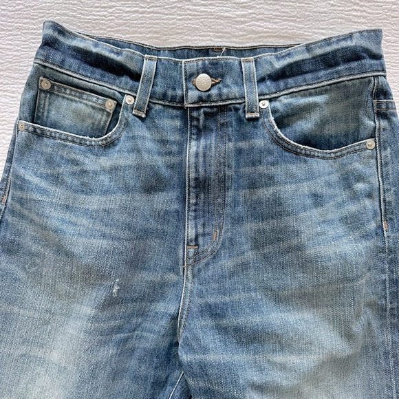 Rivet and Thread Distressed Jeans - Picture 6 of 13